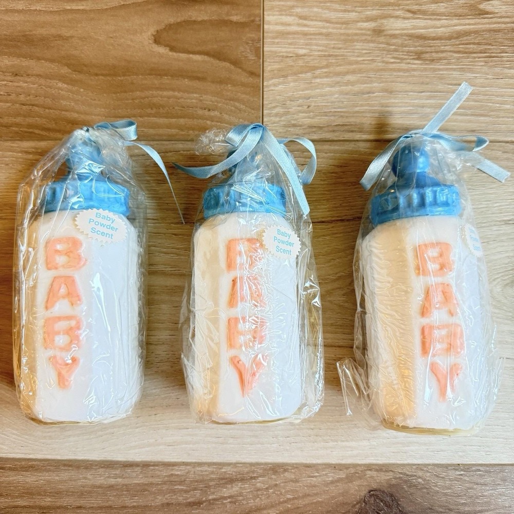 Baby Bottle Candles Baby Shower Candle Set Of 3